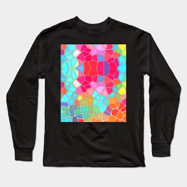 Stained glass art piece Long Sleeve T-Shirt by badrhijri